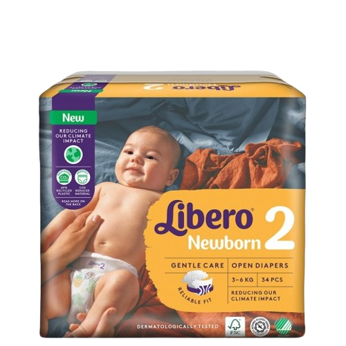 حفاضات أطفال حديث الولادة ليبرو 34 ح